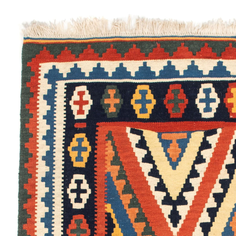 Tapis Kelim - Oriental carré  - 114 x 102 cm - rouge