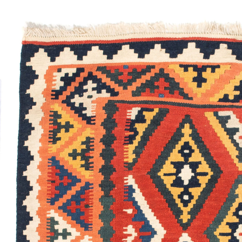 Tapis Kelim - Oriental carré  - 108 x 104 cm - orange