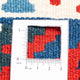 Tapis Kelim - Oriental carré  - 104 x 102 cm - rouge foncé