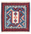 Tapis Kelim - Oriental carré  - 104 x 103 cm - bleu foncé