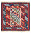 Tapis Kelim - Oriental carré  - 105 x 104 cm - multicolore