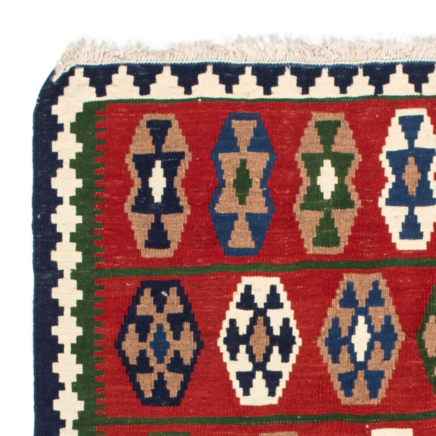 Tapis Kelim - Oriental carré  - 100 x 98 cm - rouge foncé
