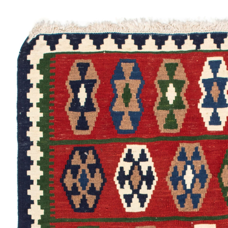 Tapis Kelim - Oriental carré  - 100 x 98 cm - rouge foncé