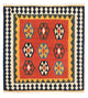 Kilim de Fars Tapis 105x100cm