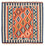 Tapis Kelim - Oriental carré  - 104 x 104 cm - rouille