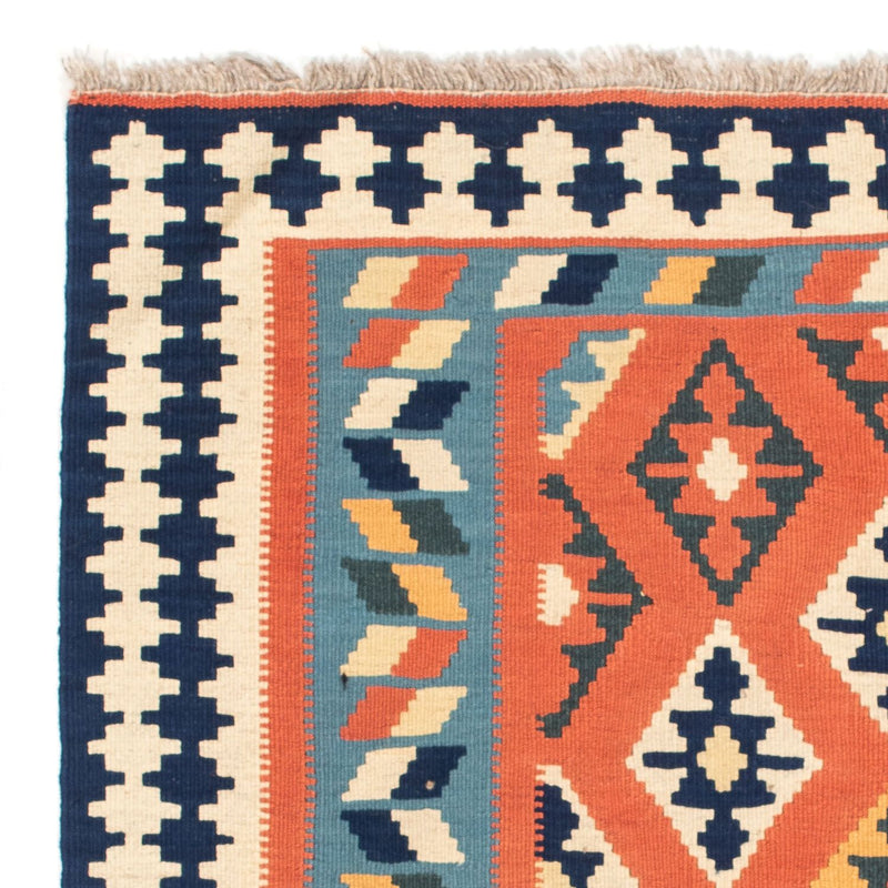 Tapis Kelim - Oriental carré  - 104 x 104 cm - rouille