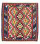 Kilim de Fars Tapis 102x101cm