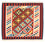 Tapis Kelim - Oriental carré  - 101 x 93 cm - rouge foncé