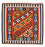 Tapis Kelim - Oriental carré  - 107 x 105 cm - rouge