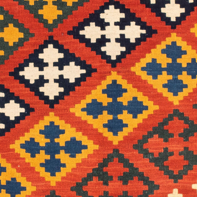Tapis Kelim - Oriental carré  - 107 x 105 cm - rouge
