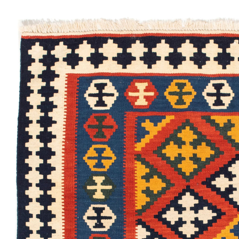 Tapis Kelim - Oriental carré  - 107 x 105 cm - rouge