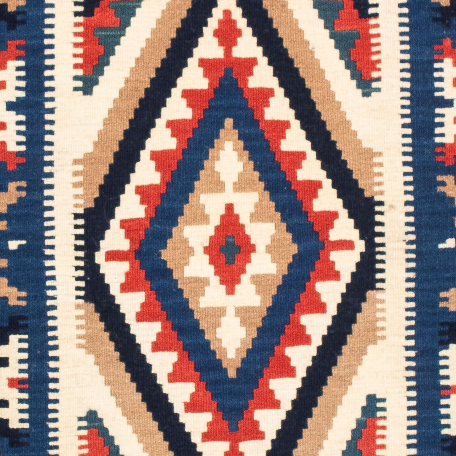 Tapis Kelim - Oriental carré  - 106 x 100 cm - multicolore