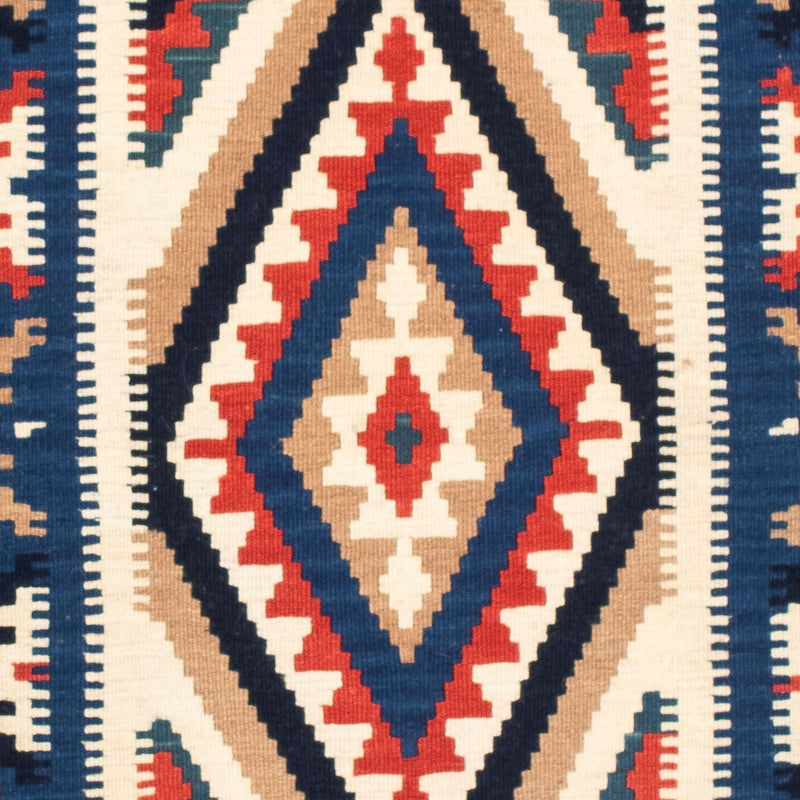 Tapis Kelim - Oriental carré  - 106 x 100 cm - multicolore