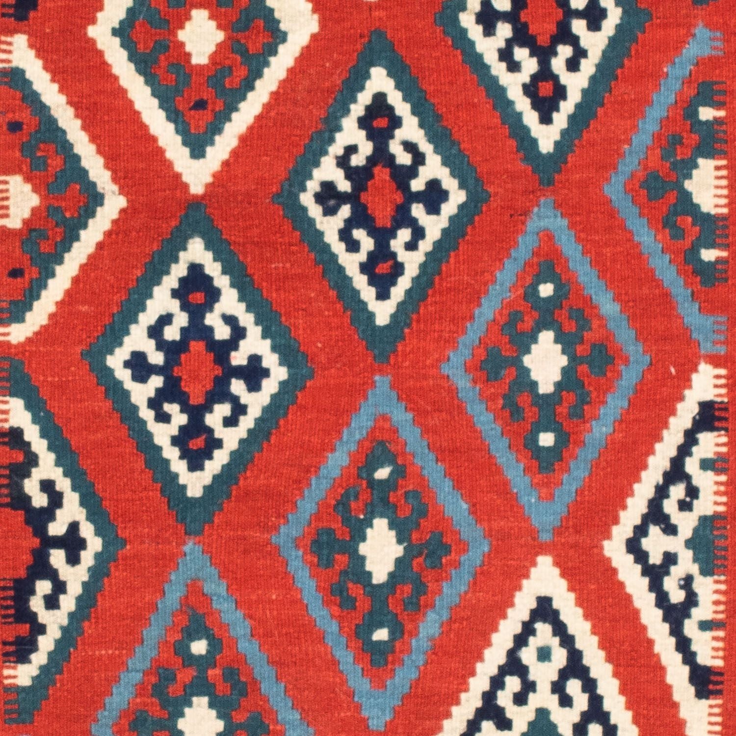 Tapis Kelim - Oriental carré  - 103 x 101 cm - multicolore