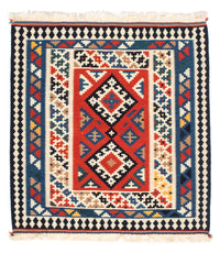 Tapis Kelim - Oriental carré  - 106 x 100 cm - multicolore