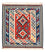 Tapis Kelim - Oriental carré  - 106 x 100 cm - multicolore