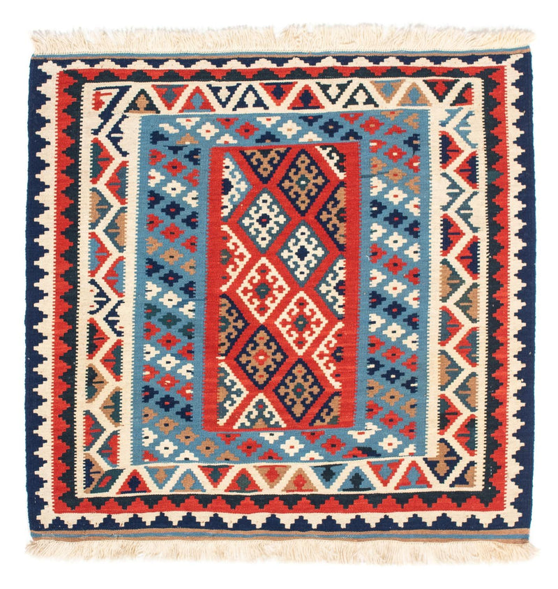 Tapis Kelim - Oriental carré  - 104 x 100 cm - multicolore