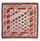 Tapis Kelim - Oriental carré  - 110 x 104 cm - rouille