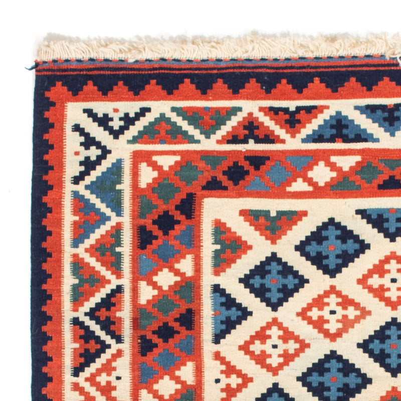 Tapis Kelim - Oriental carré  - 110 x 104 cm - rouille