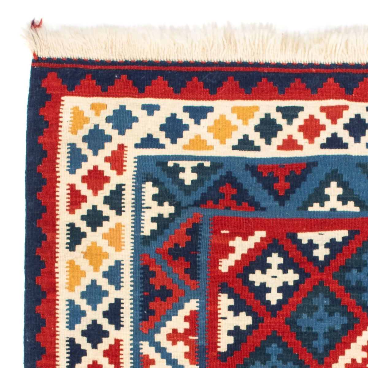 Tapis Kelim - Oriental carré  - 105 x 104 cm - multicolore