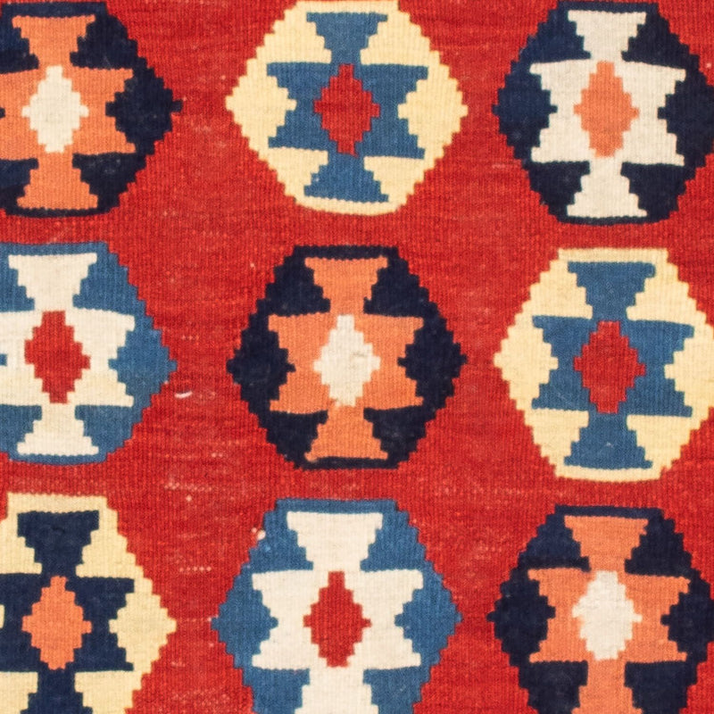 Tapis Kelim - Oriental carré  - 110 x 105 cm - bleu