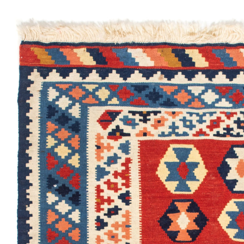 Tapis Kelim - Oriental carré  - 110 x 105 cm - bleu