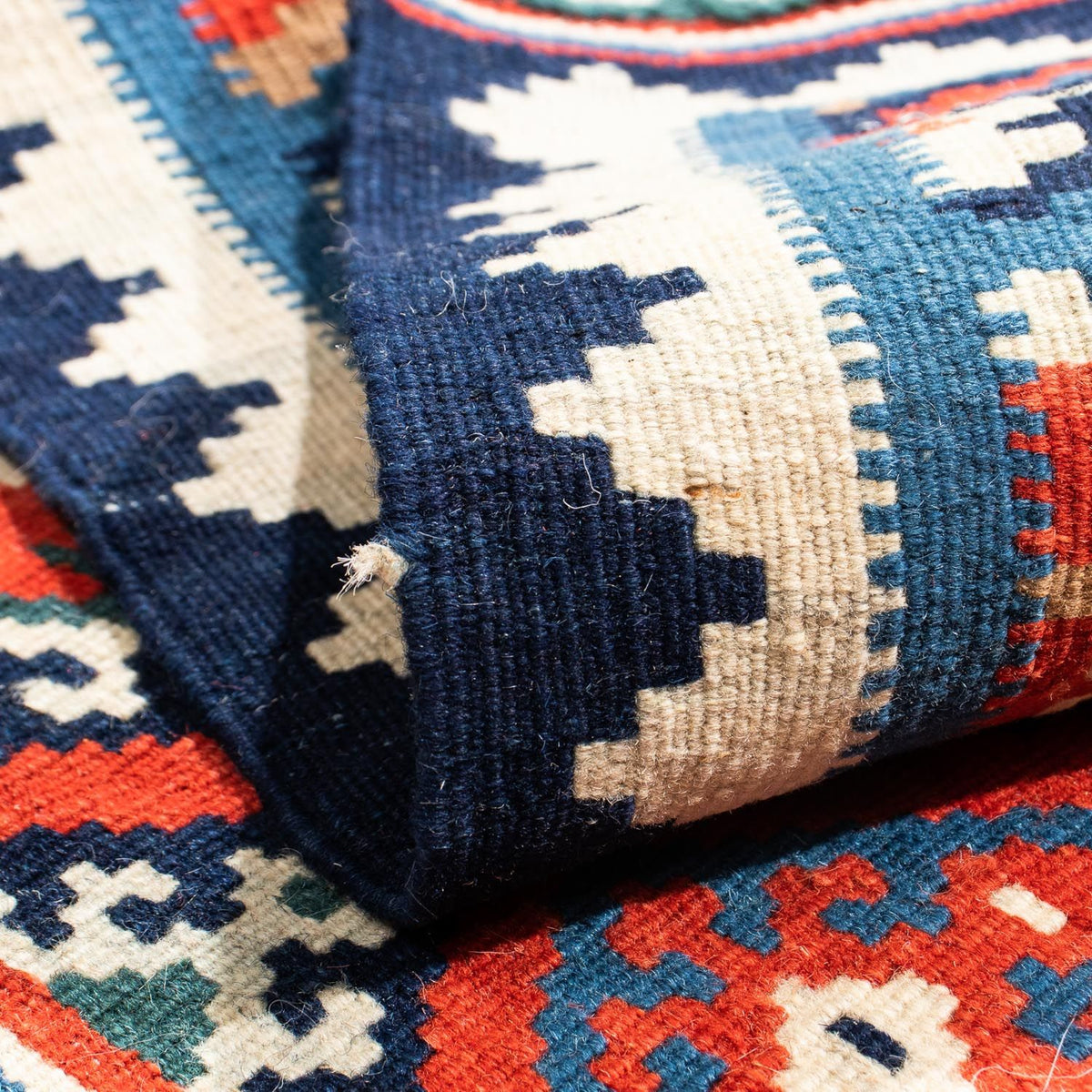 Tapis Kelim - Oriental carré  - 103 x 100 cm - multicolore