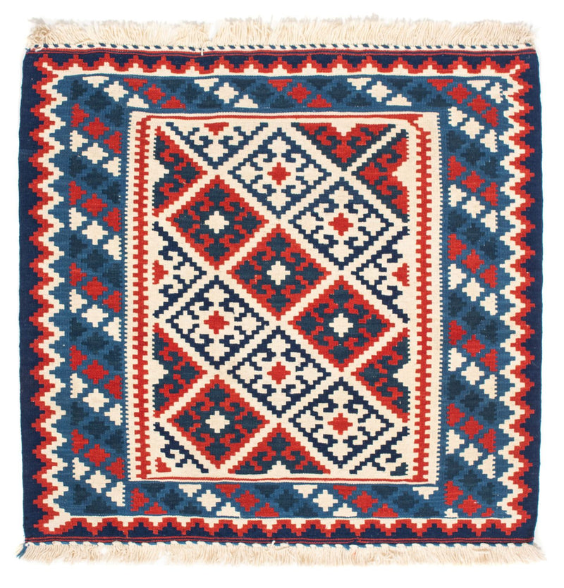 Tapis Kelim - Oriental carré  - 103 x 102 cm - beige