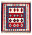 Tapis Kelim - Oriental carré  - 106 x 103 cm - bleu