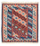 Tapis Kelim - Oriental carré  - 100 x 96 cm - bleu