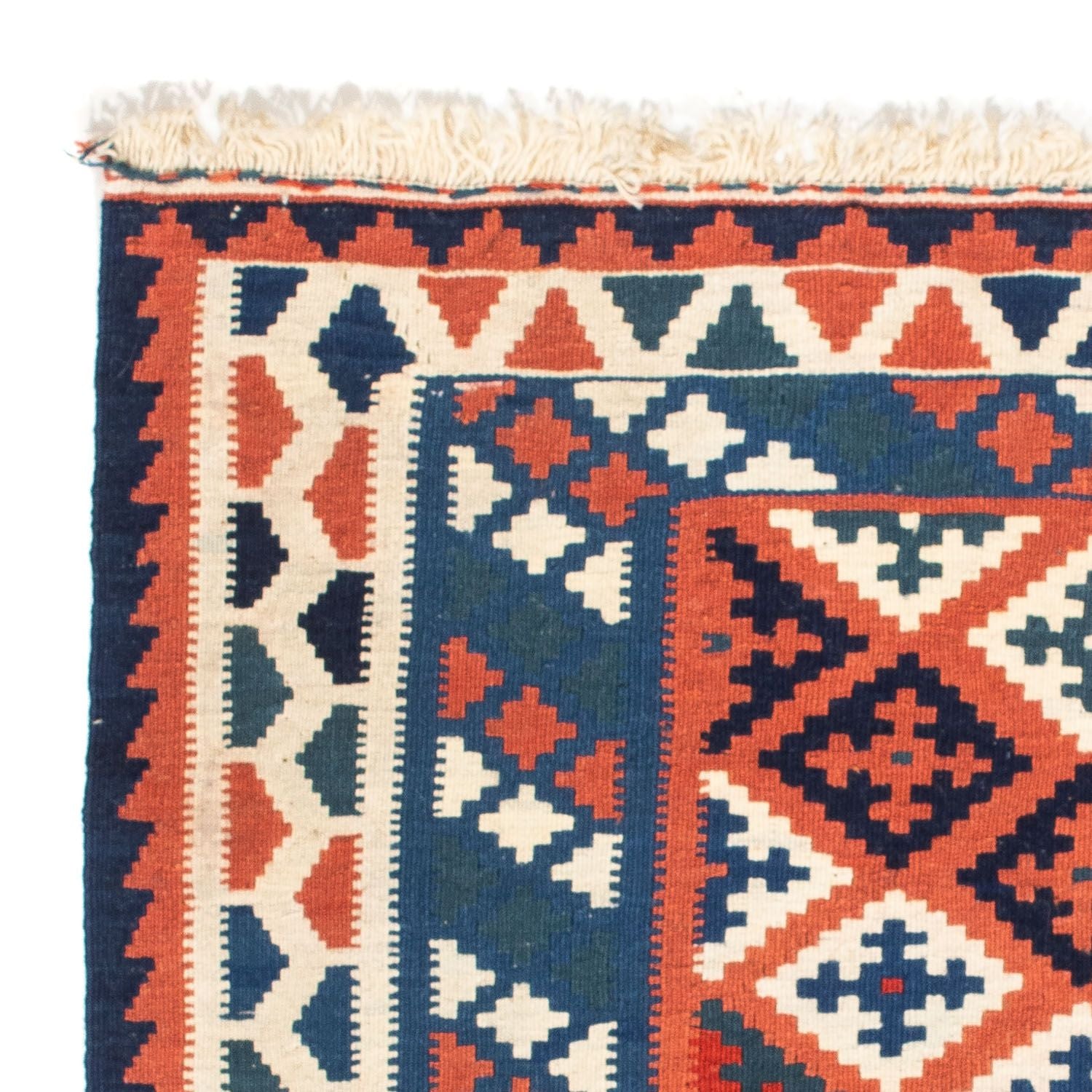 Tapis Kelim - Oriental carré  - 100 x 96 cm - bleu