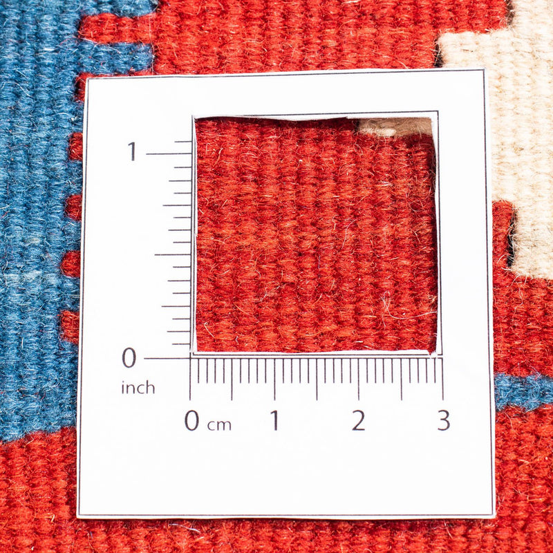 Tapis Kelim - Oriental carré  - 102 x 102 cm - rouge