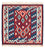 Tapis Kelim - Oriental carré  - 104 x 103 cm - bleu foncé