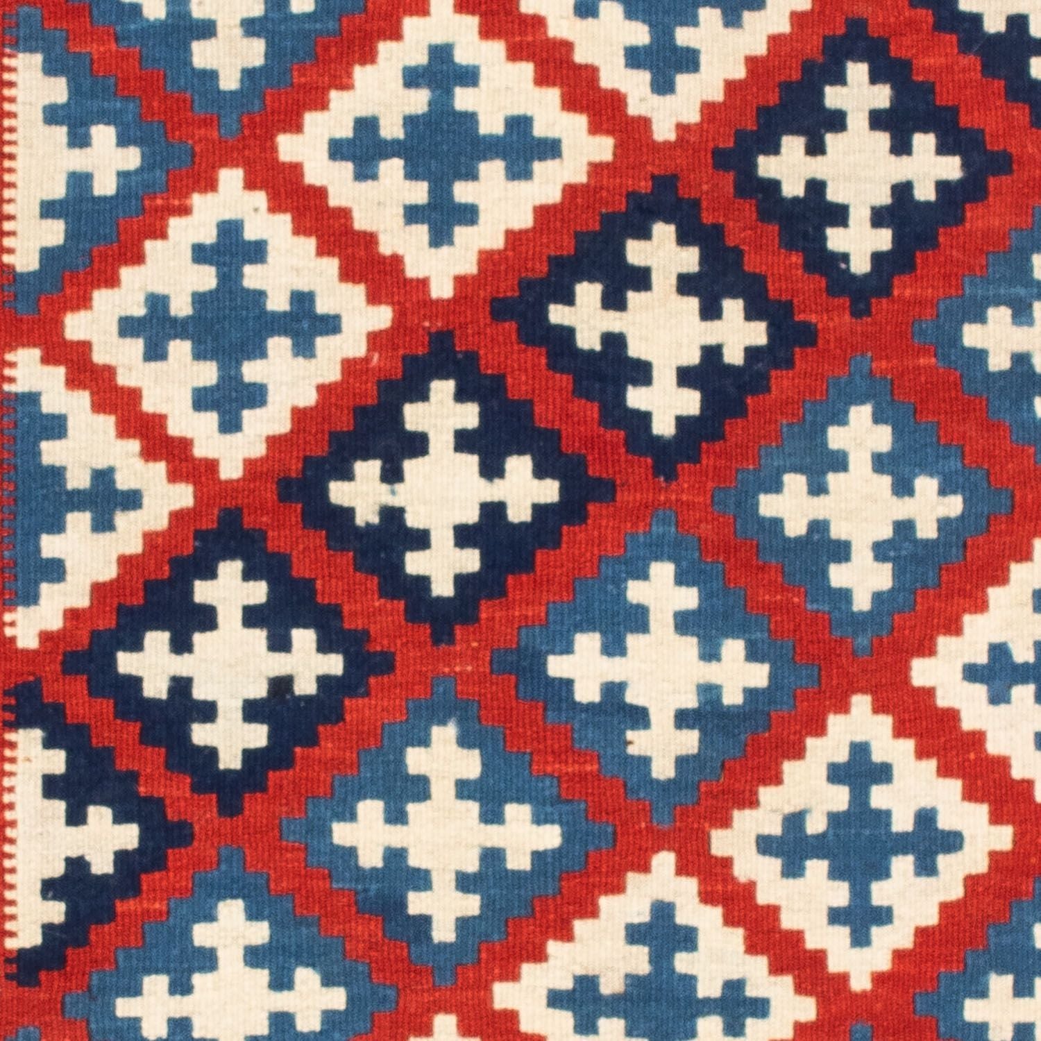Tapis Kelim - Oriental carré  - 100 x 100 cm - bleu