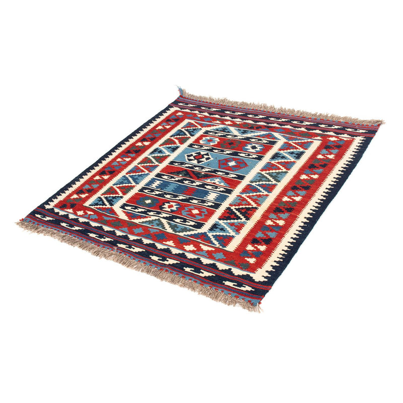 Tapis Kelim - Oriental carré  - 104 x 99 cm - multicolore