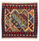 Tapis Kelim - Oriental carré  - 110 x 109 cm - rouge