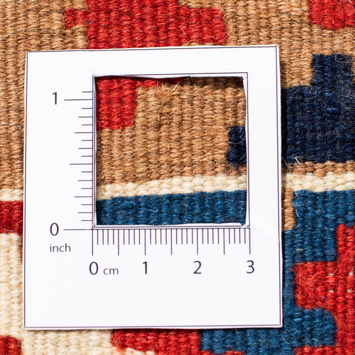 Tapis Kelim - Oriental carré  - 104 x 102 cm - bleu