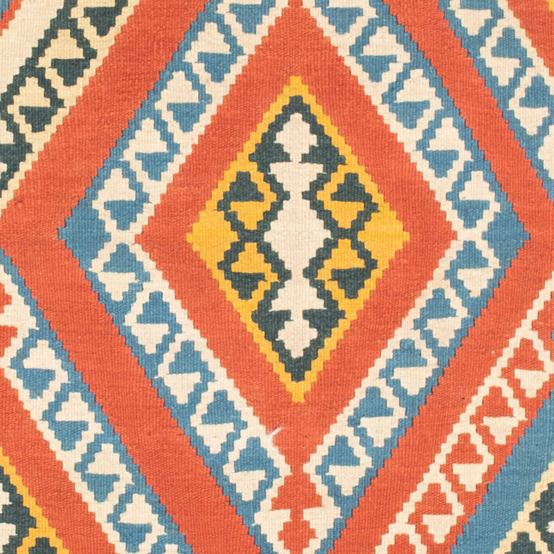 Tapis Kelim - Oriental carré  - 107 x 100 cm - orange