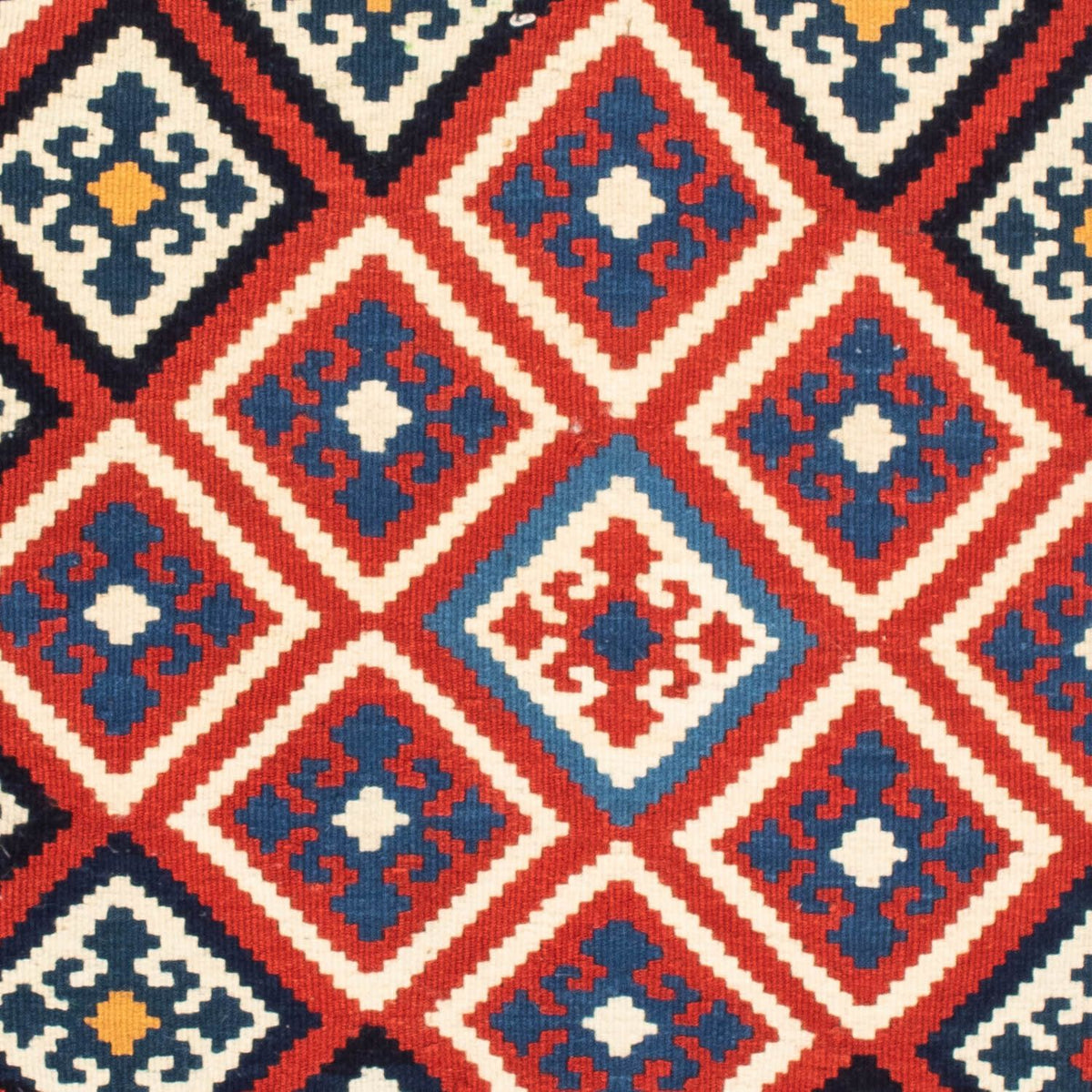 Tapis Kelim - Oriental carré  - 106 x 105 cm - rouge