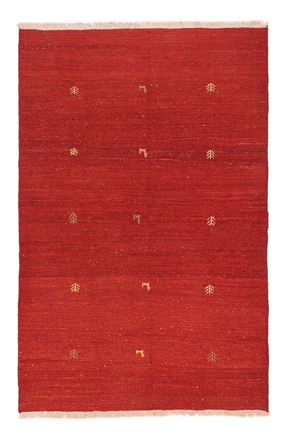 Tapis Gabbeh - Persan - 187 x 121 cm - rouge