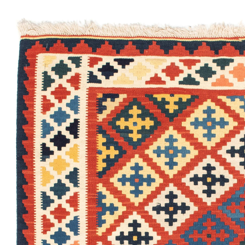 Tapis Kelim - Oriental carré  - 106 x 102 cm - rouge foncé
