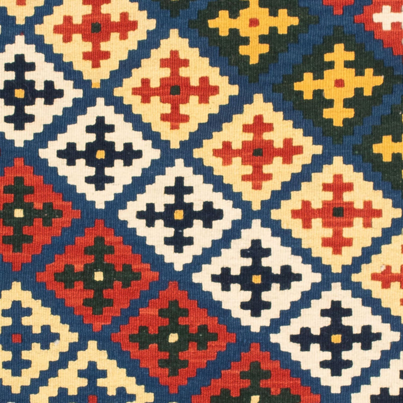 Tapis Kelim - Oriental carré  - 101 x 101 cm - beige