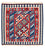 Tapis Kelim - Oriental carré  - 103 x 101 cm - rouge