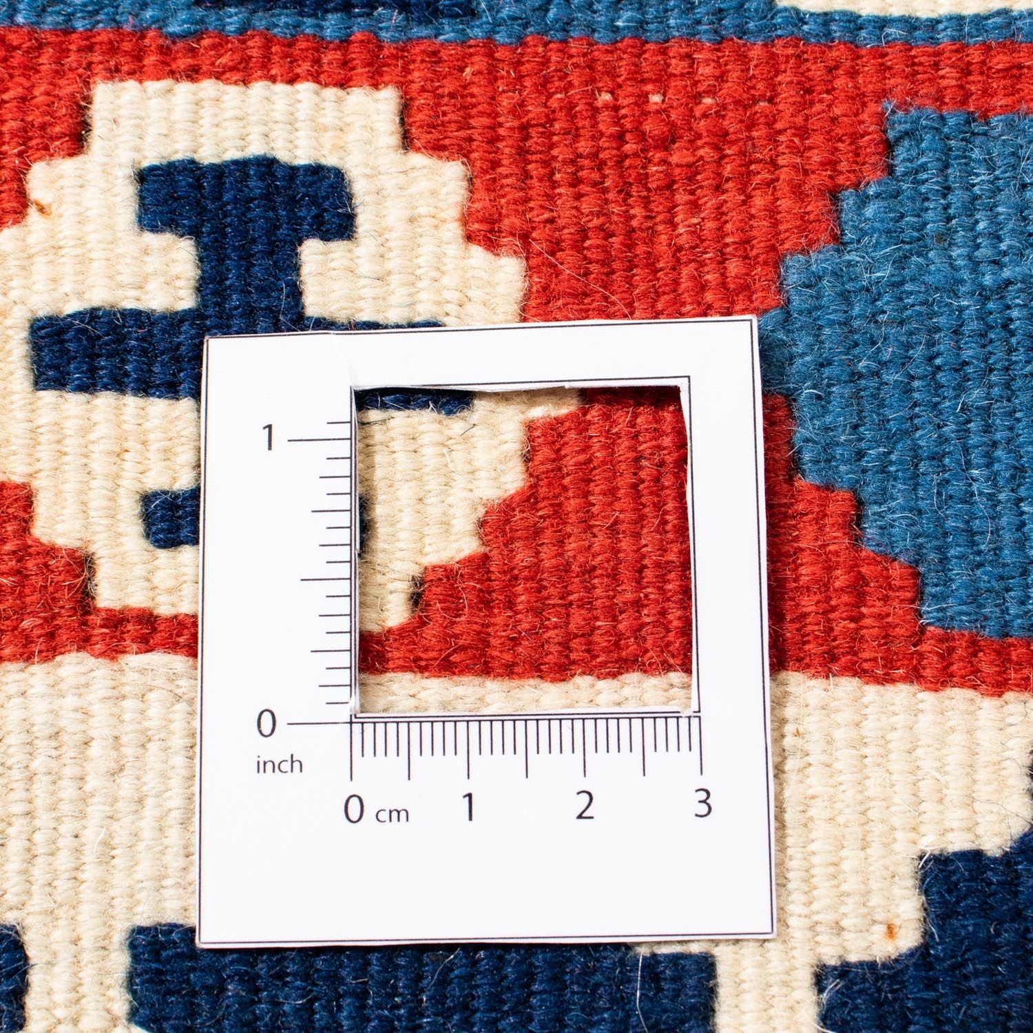Tapis Kelim - Oriental carré  - 103 x 101 cm - rouge