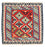 Tapis Kelim - Oriental carré  - 105 x 105 cm - rouge