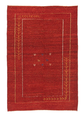Tapis Gabbeh - Persan - 167 x 111 cm - rouge