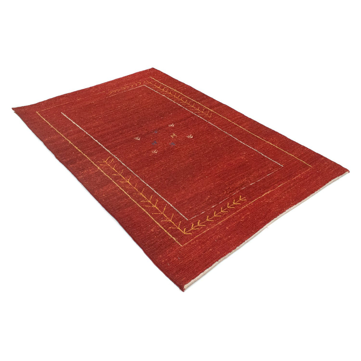 Tapis Gabbeh - Persan - 167 x 111 cm - rouge