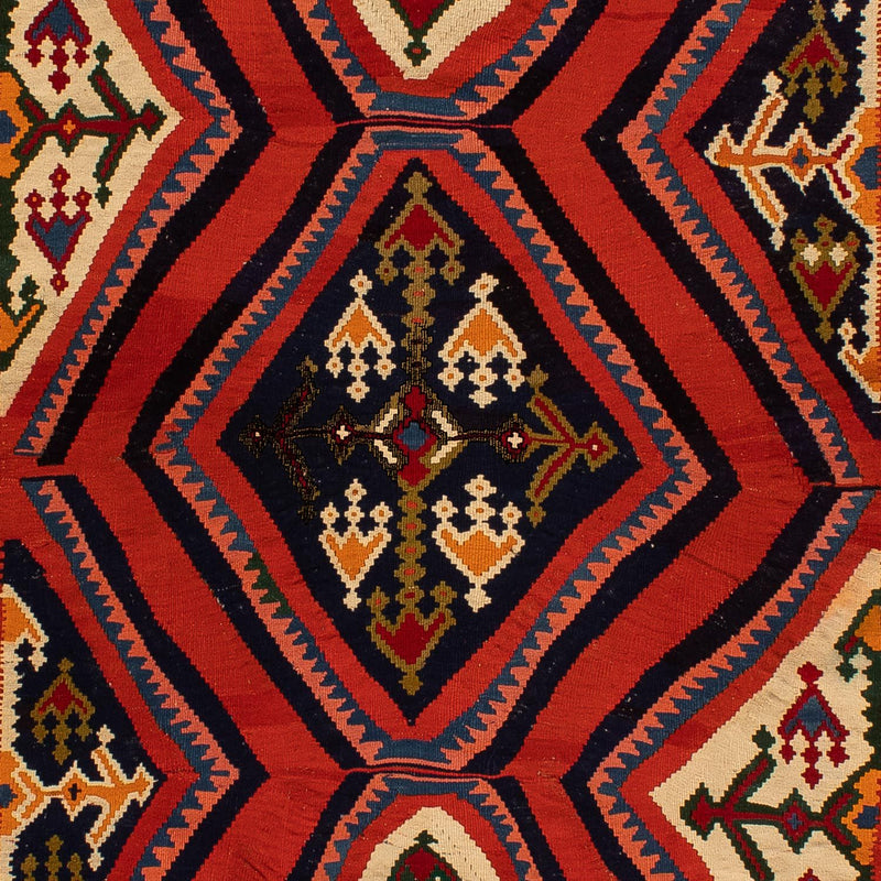 Tapis Kelim - Oriental - 290 x 173 cm - rouge foncé