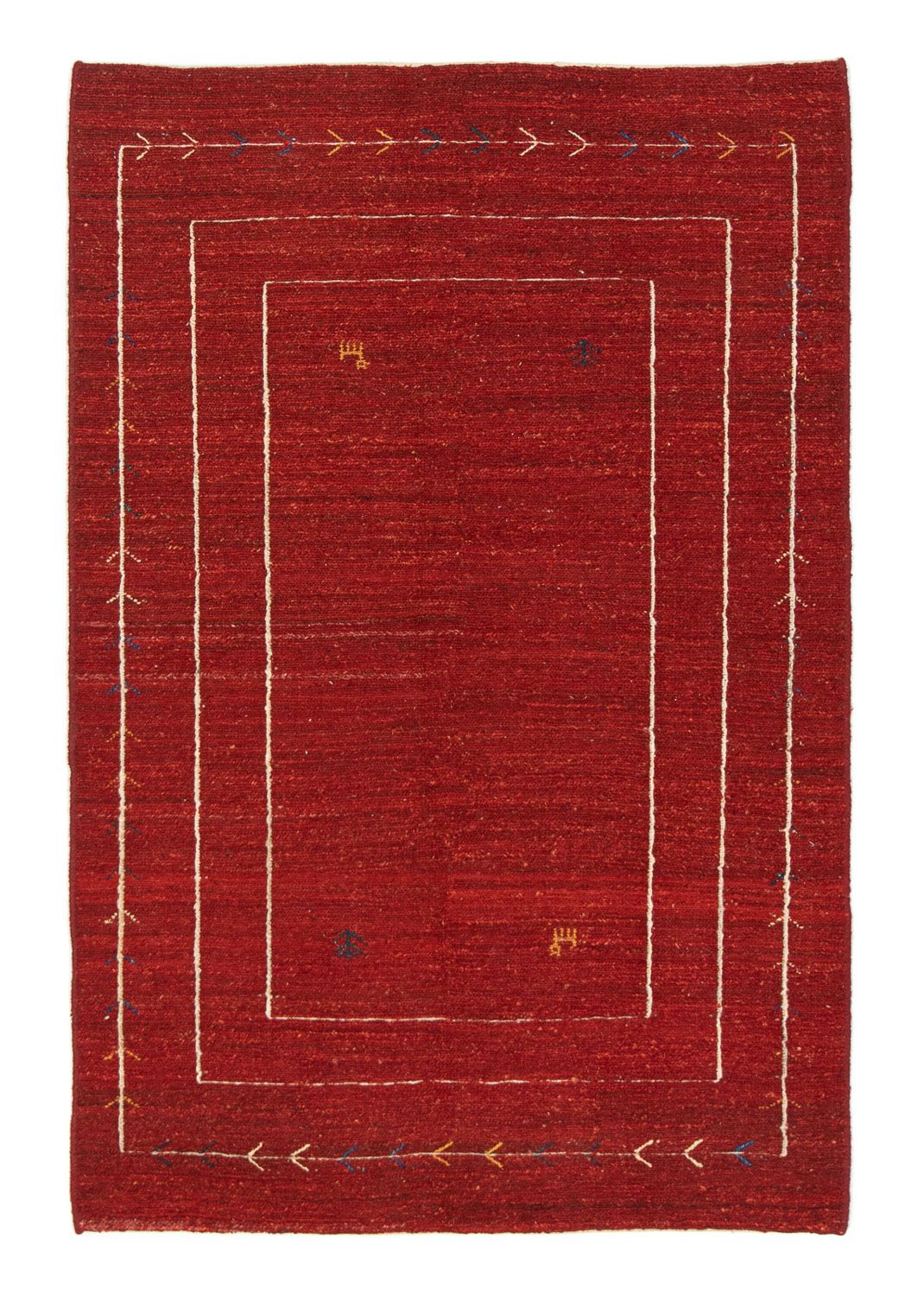 Tapis Gabbeh - Persan - 173 x 114 cm - rouge