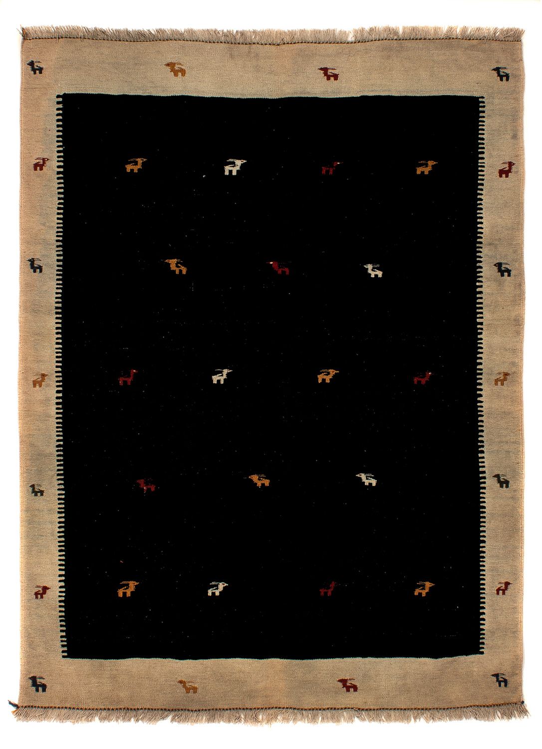 Tapis Kelim - Oriental - 200 x 152 cm - bleu foncé